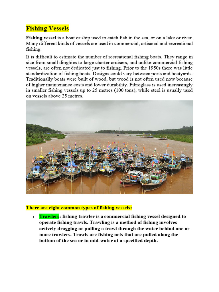 Fishing Vessels | PDF