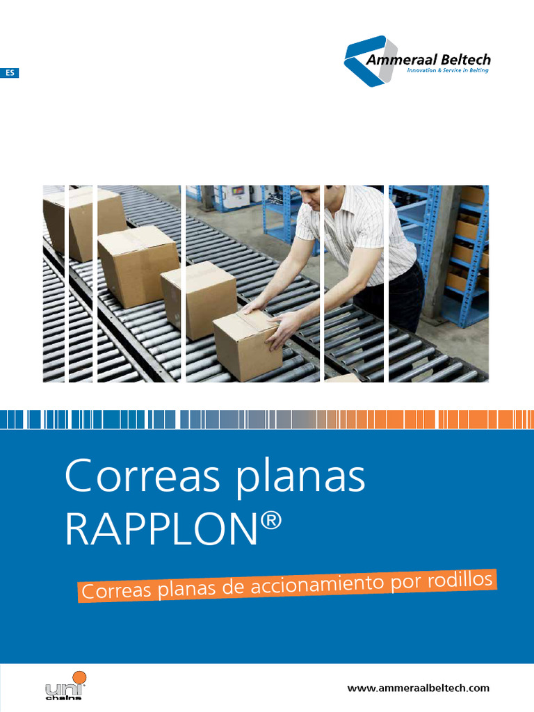 RAPPLON Roller Drive Belts Es | PDF | Fricción | Logística