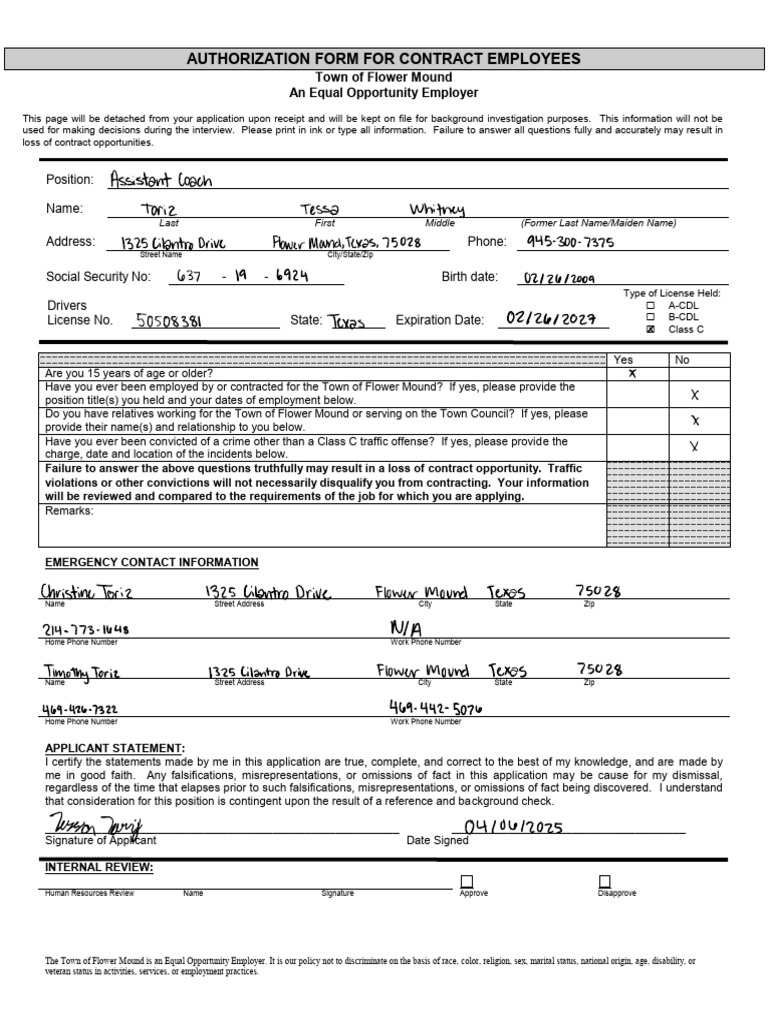 Background Check Form | PDF | Background Check | Justice