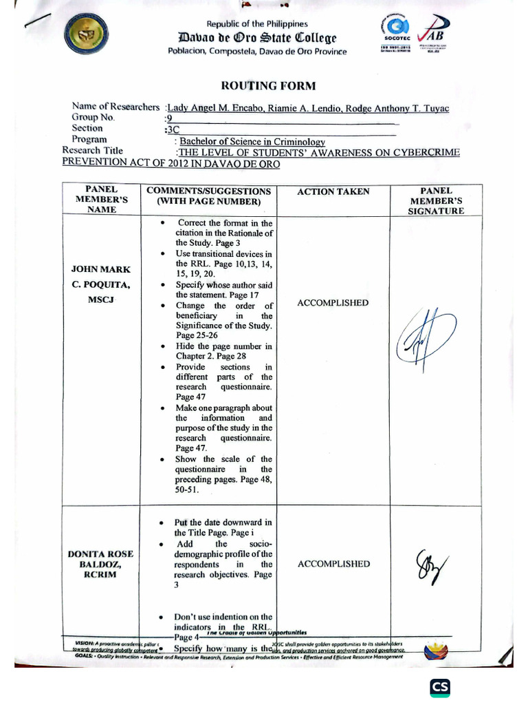 Routing Form | PDF