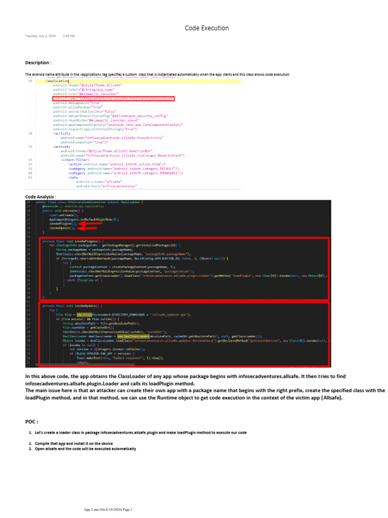 Code Execution | PDF
