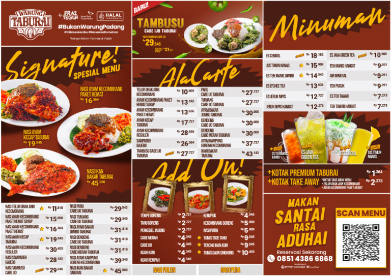 0-Menu Taburai Update Jan 2026 | PDF