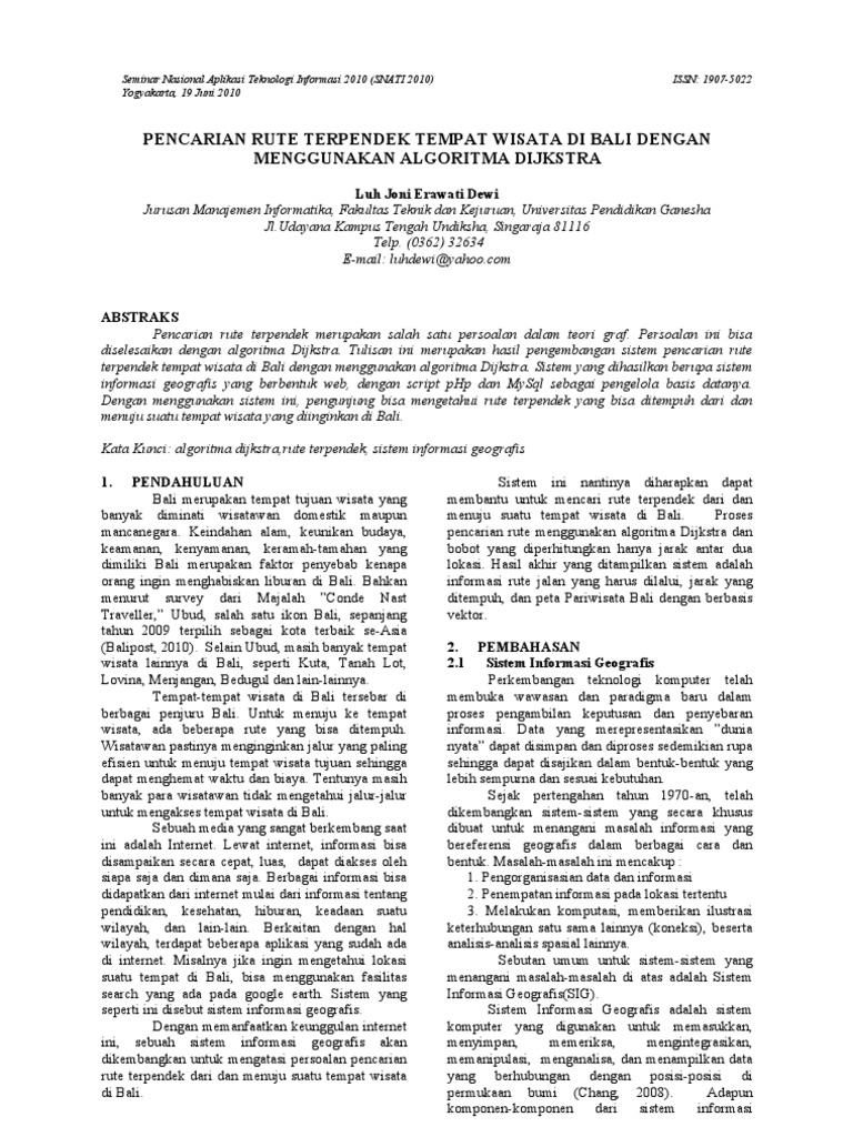 Algoritma Djikstra | PDF