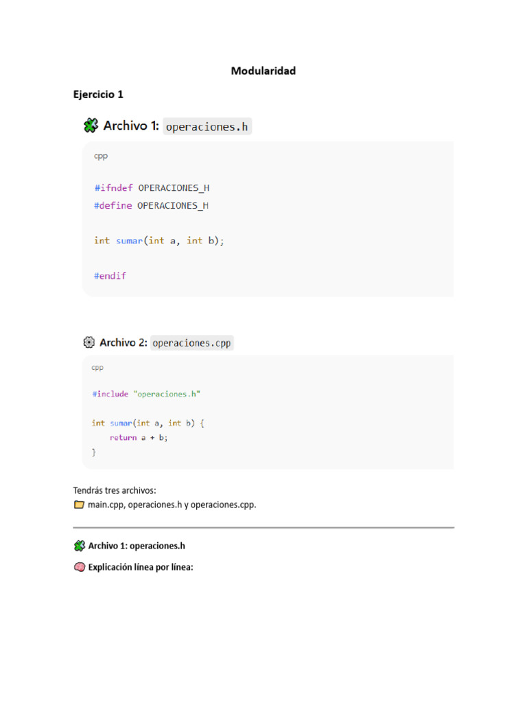 Modularidad | PDF | C ++ | Ingeniería de software