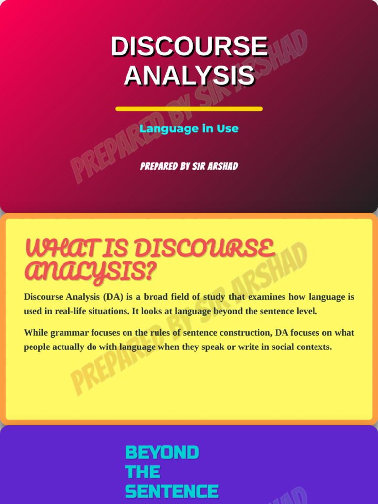 Discourse Analysis | PDF