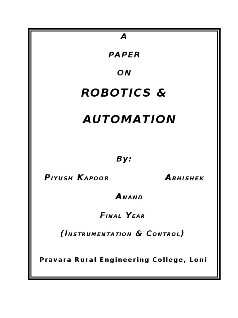 Robotics & Automation PDF Approximation Algorithms