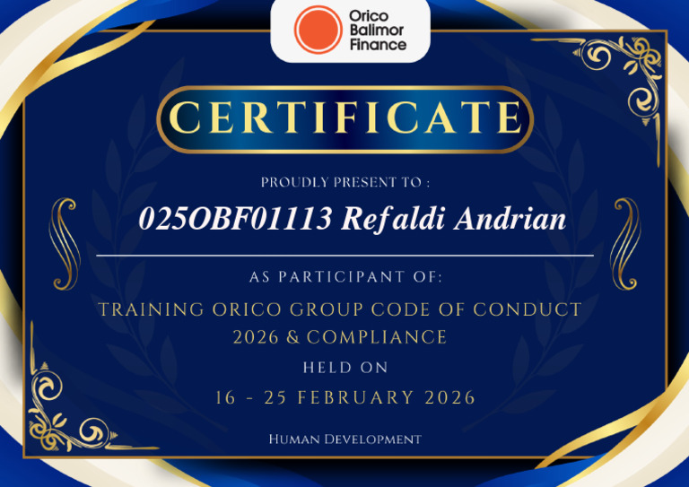 E Certificate | PDF
