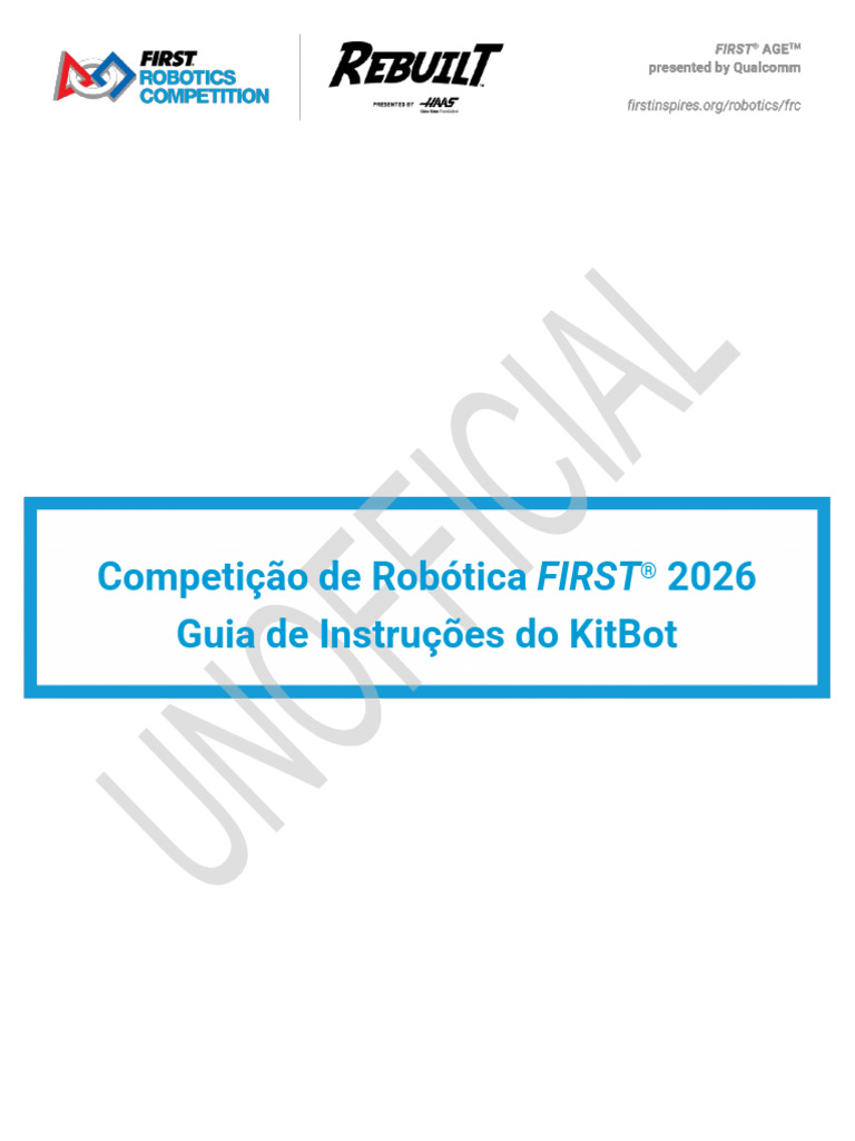 2026 Kitbot Build Instructions Portuguese | PDF | Cinto (mecânico ...