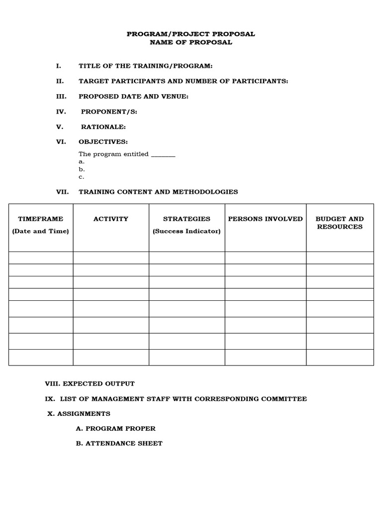 Project Proposal Template | PDF