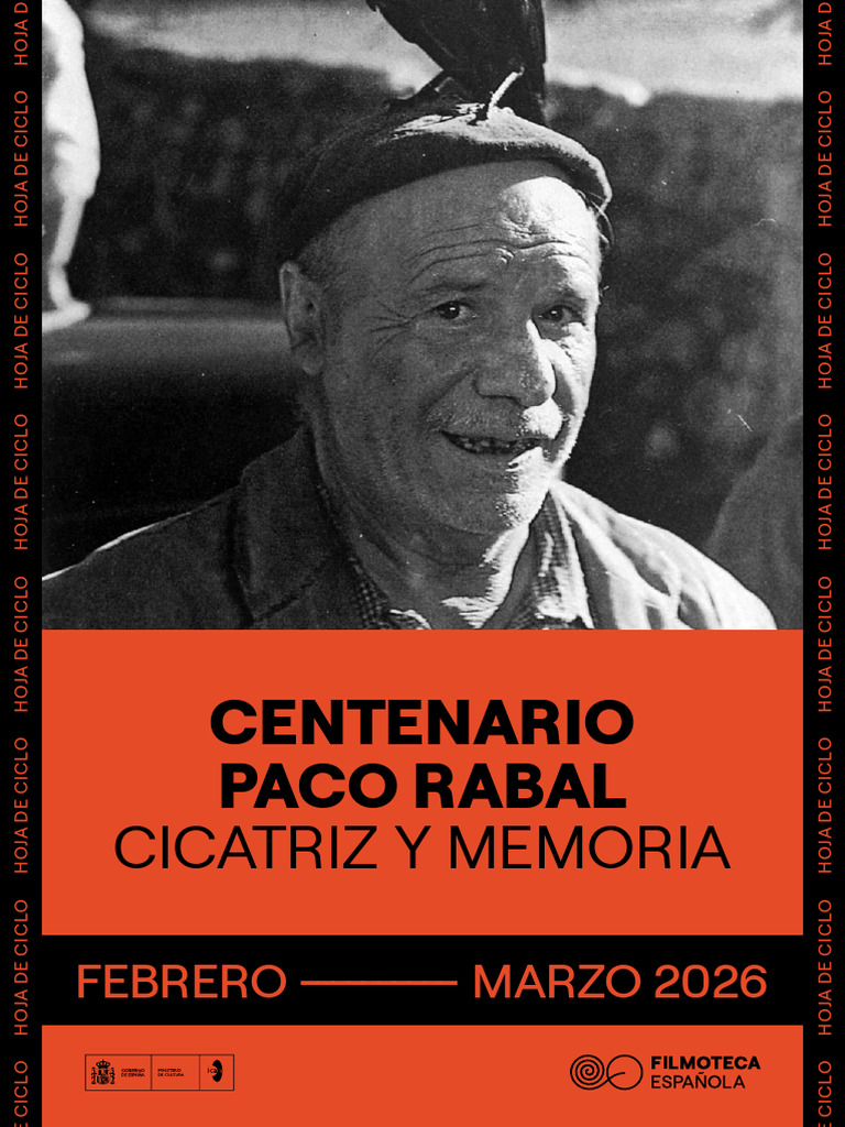 01 Ciclos Enero 2026 Centenario Paco Rabal v1 | PDF