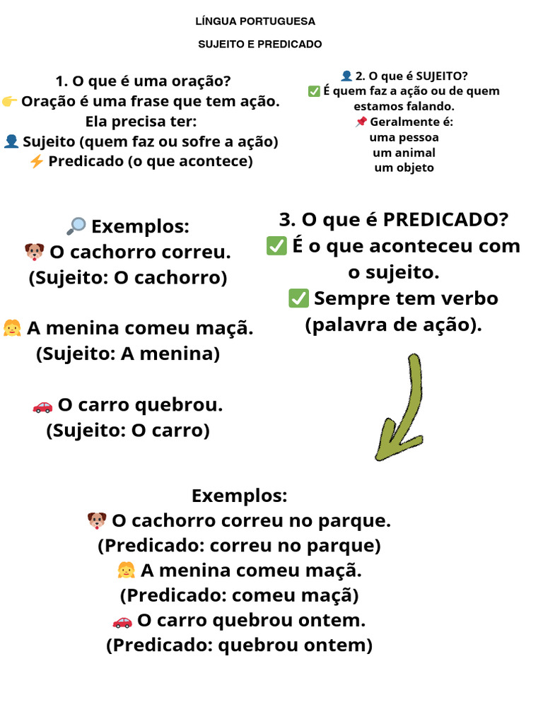 Sujeito e Predicado A4 Com Imagens - PDF 20260214 175227 0000 | PDF