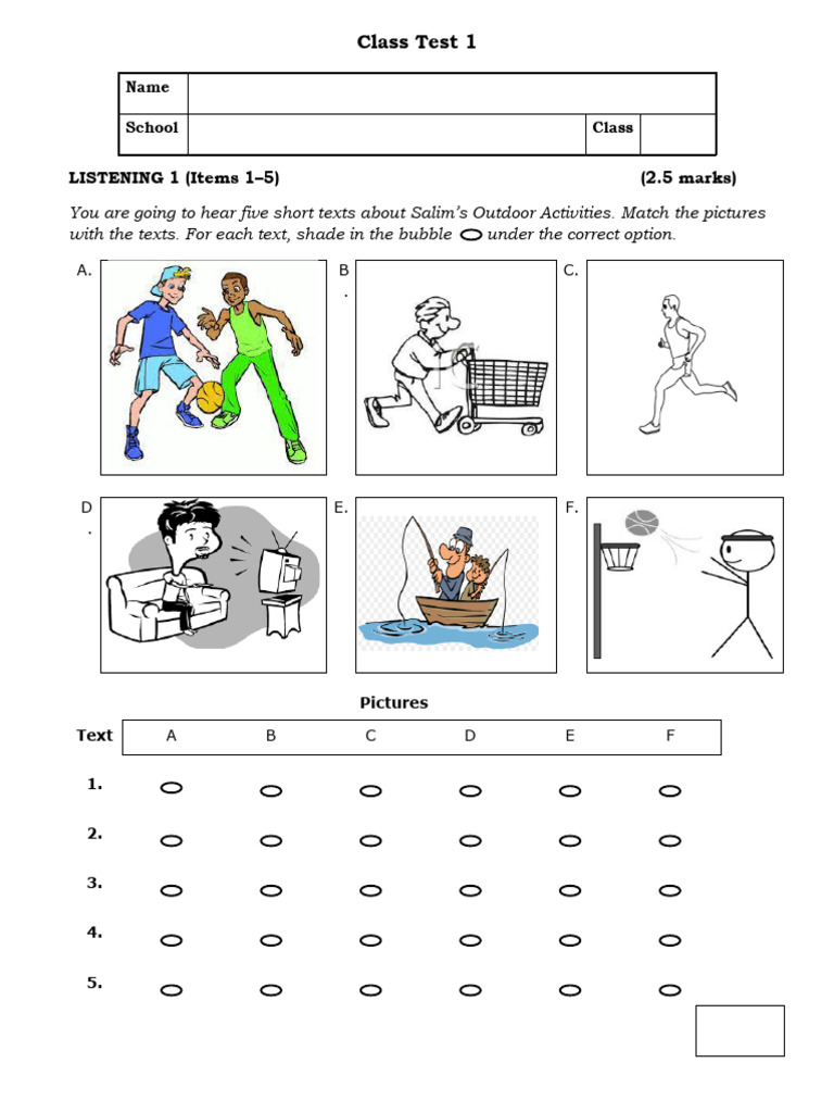 Class Test 1 | PDF