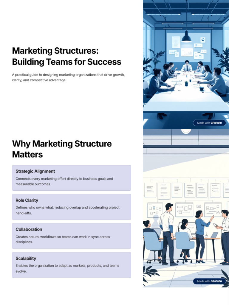 Marketing Structures Building Teams For Success | PDF | Marketing ...