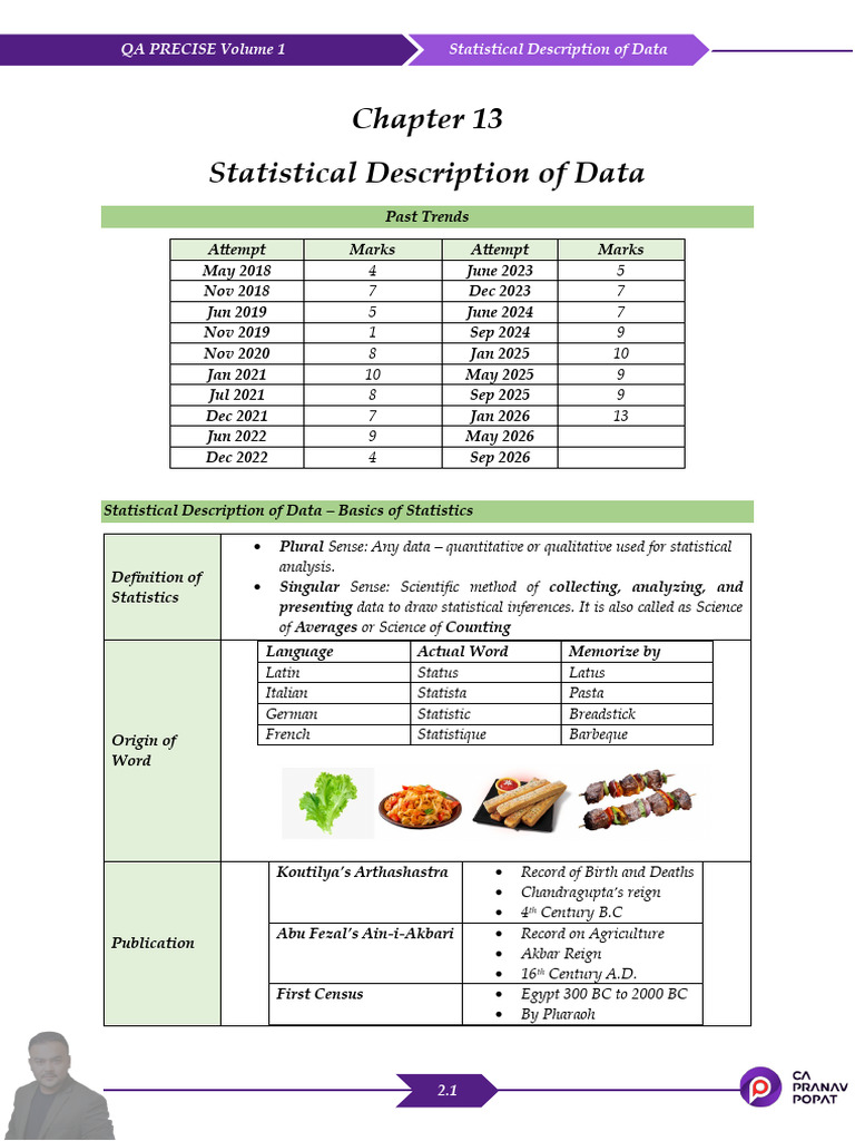 Chp13 QA Precise V1 | PDF | Statistics | Quantitative Research