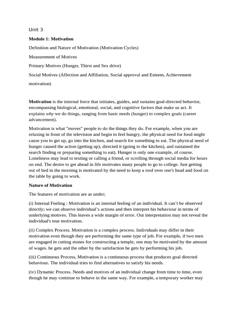 Unit 3 Module 1 0 2 EOP | PDF | Motivation | Motivational