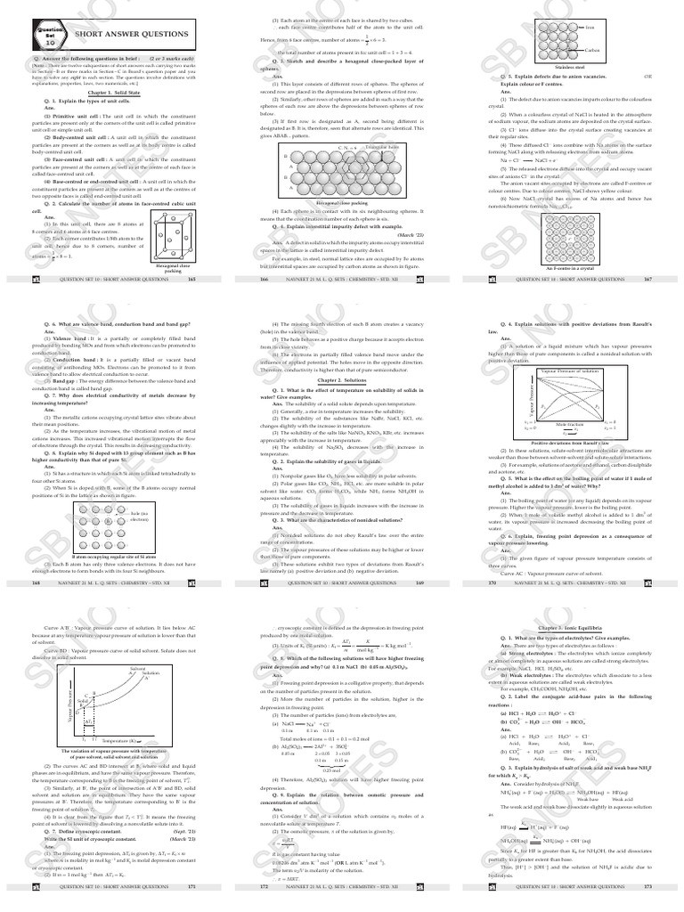 SB Notes Chemistry 21 Set 2026 (1) - Split (8) - Merge | PDF | Chemical ...