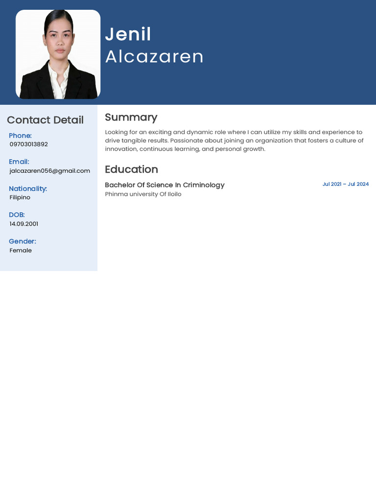 Jenil Resume 147 | PDF