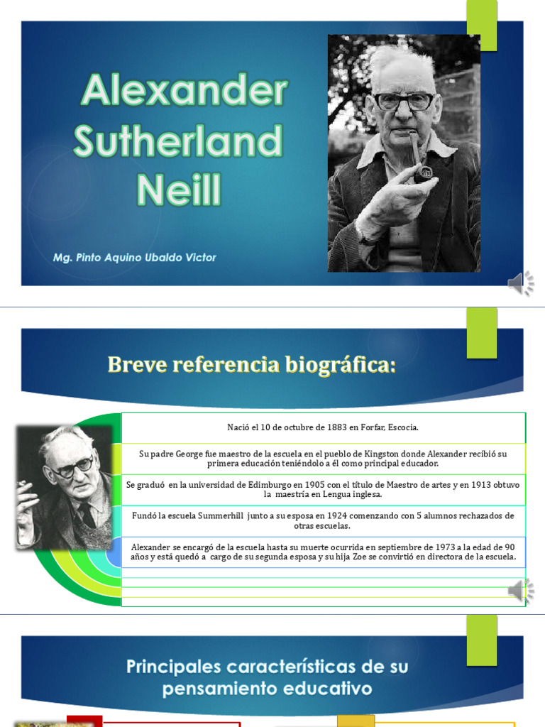 Alexander Sutherland Neill | PDF | Escuelas | Democracia