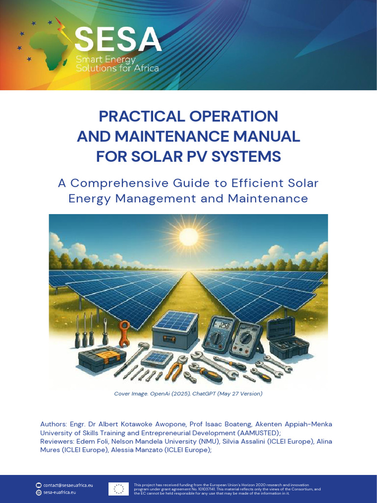 SESA Practical Operation and Maintenance Manual For Solar PV v6 | PDF ...