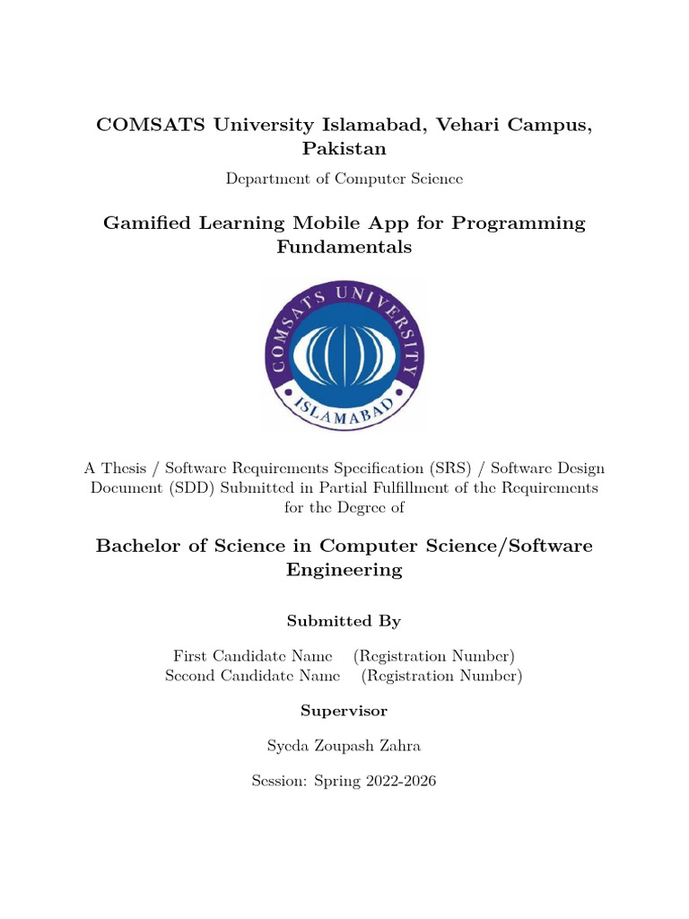 FYP Latex Templete | PDF | Use Case | System