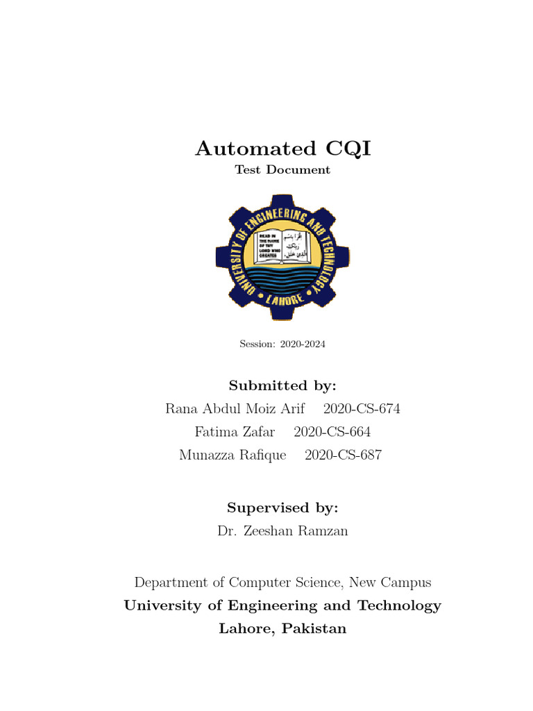 Automated CQI Test | PDF | Software Testing | Computing