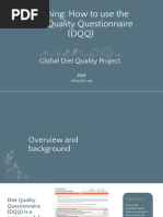 Diet Quality Questionnaire Indicator Guide | PDF | Foods | Vegetables