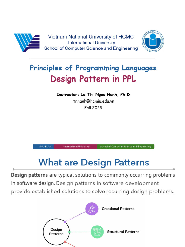 12 Design Pattern in PPL | PDF