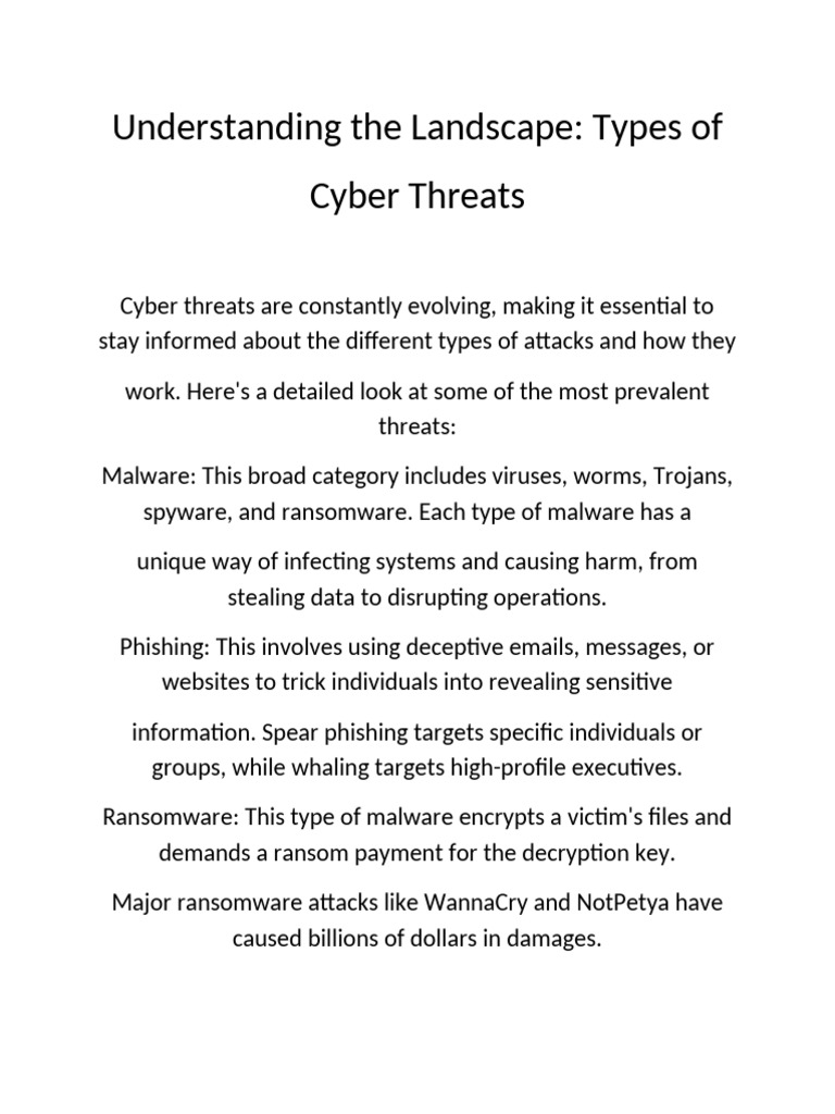 Understanding The Landscape | PDF | Security | Computer Security