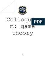 Colloquiu M: Game Theory