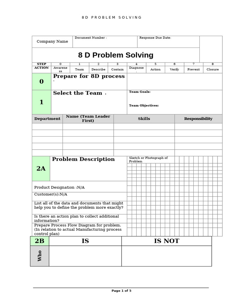 8D Form | PDF