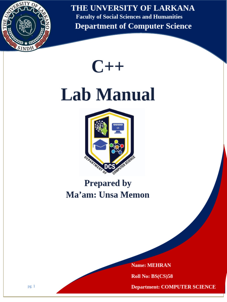 CLEAR LAB MANUAL Fundamental Programming Part 2 Written by Mehran Real ...