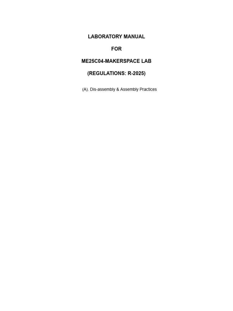 ME25C04 Dis-Assembly & Assembly Practices | PDF | Refrigerator | Tools