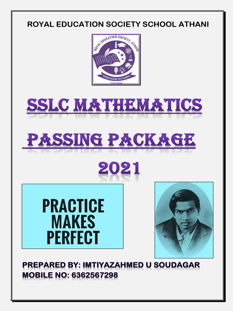 10th STD Maths Formula | PDF