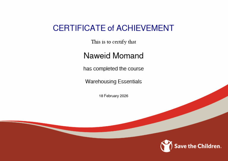 WHE - Warehousing Inventory Mangaement Certificate | PDF