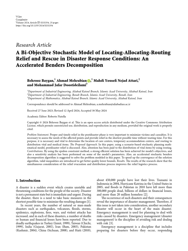 6 - A Bi-Objective Stochastic Model of Locating-Allocating-Routing ...