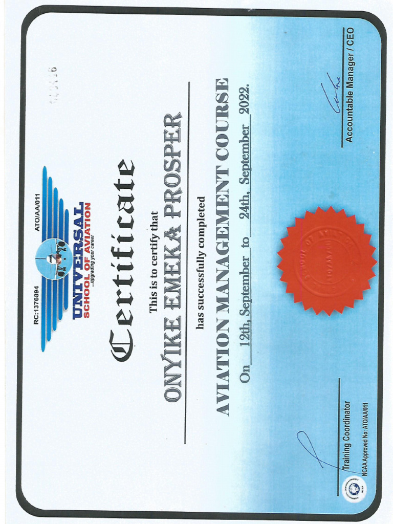 Emeka Cert 2 | PDF