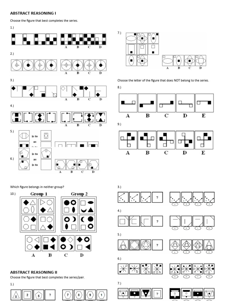 Abstract Logical Reasoning Reviewer | PDF | Chess Theory | Chess