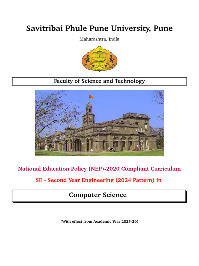 SE Computer Science 2024 Pattern 4th Sem Syllabus | PDF | Statistics ...