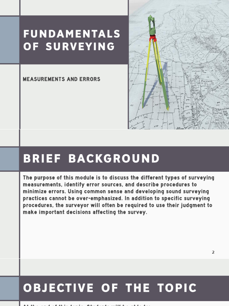 Module 2 - Measurements and Errors | PDF | Surveying | Accuracy And ...