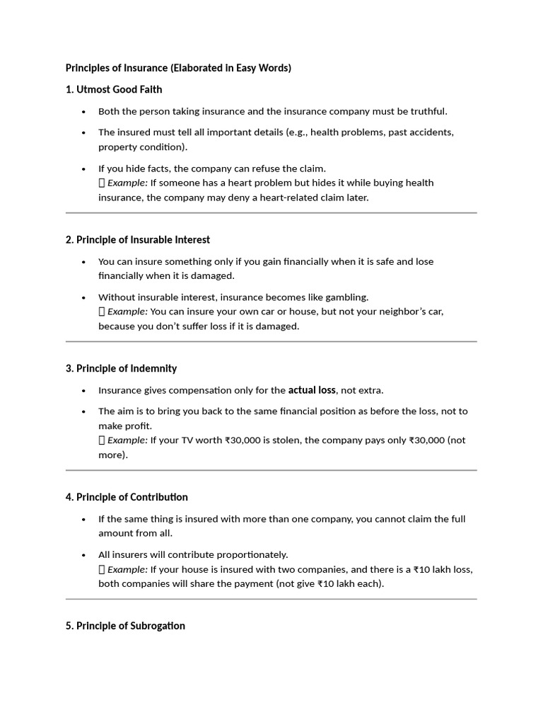 Principles of Insurance | PDF | Insurance | Childbirth