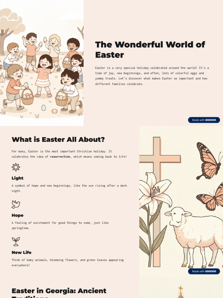 The Wonderful World of Easter | PDF | Easter | Easter Egg