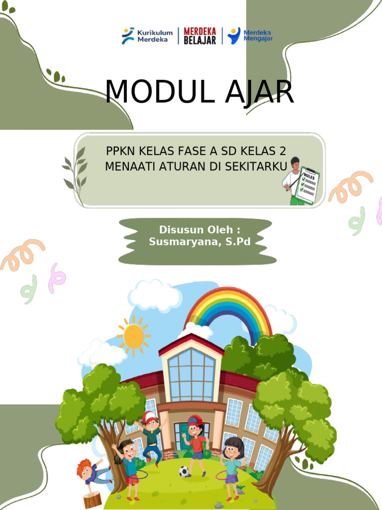 Modul Ajar Kurikulum Merdeka Susmaryana Kelas 2 PKN Upload | PDF