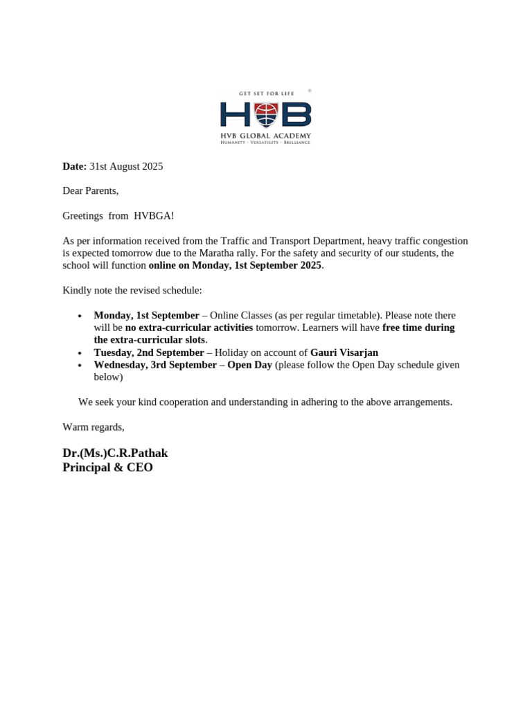 HVB Imp Notice | PDF