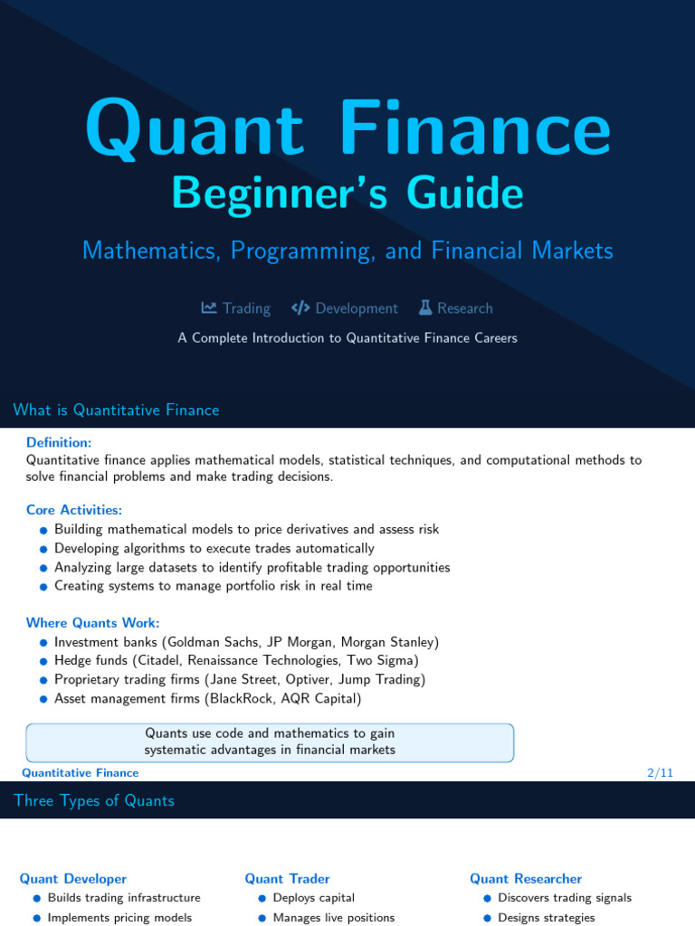 What Is Quantitative Finance | PDF | Mathematical Finance | Greeks ...