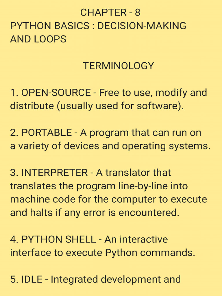 Class - 7 Chapter - 8 Python Basics - 260201 - 224716 | PDF
