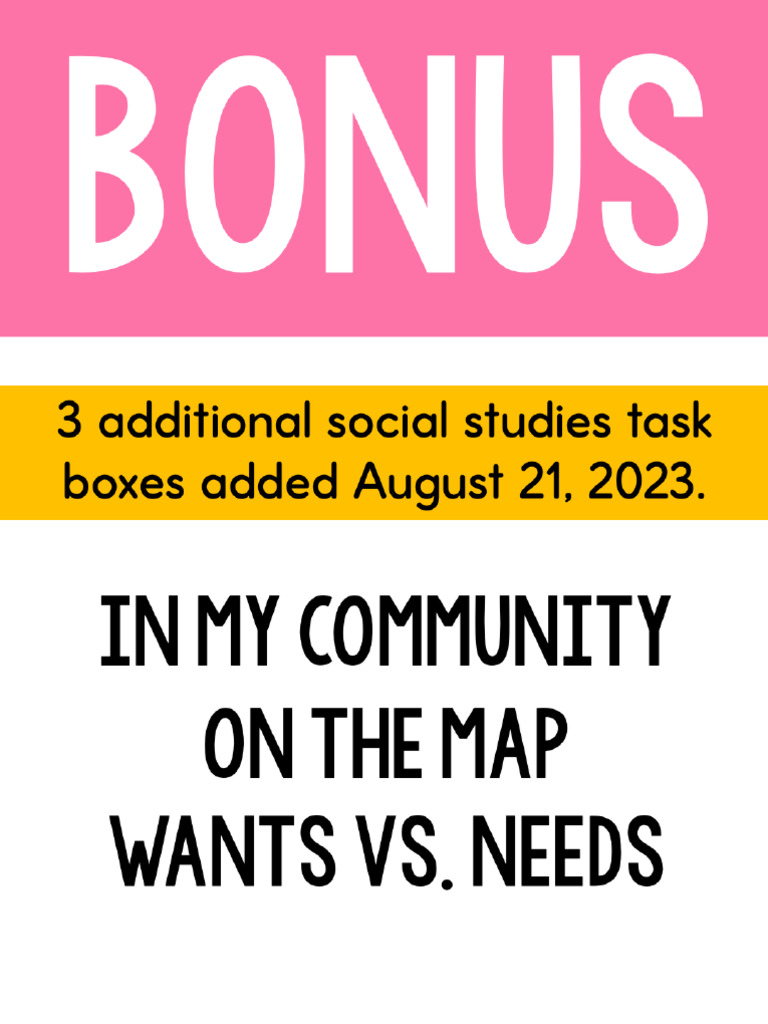 Bonus Ss Task Boxes | PDF