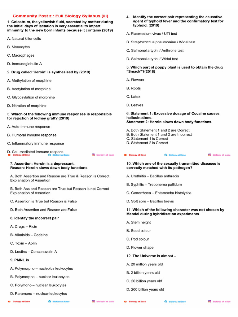 Bio 1 | PDF