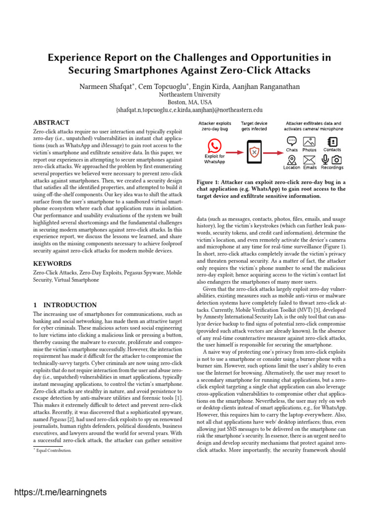 Zero Click Attacks | PDF | Exploit (Computer Security) | Android ...