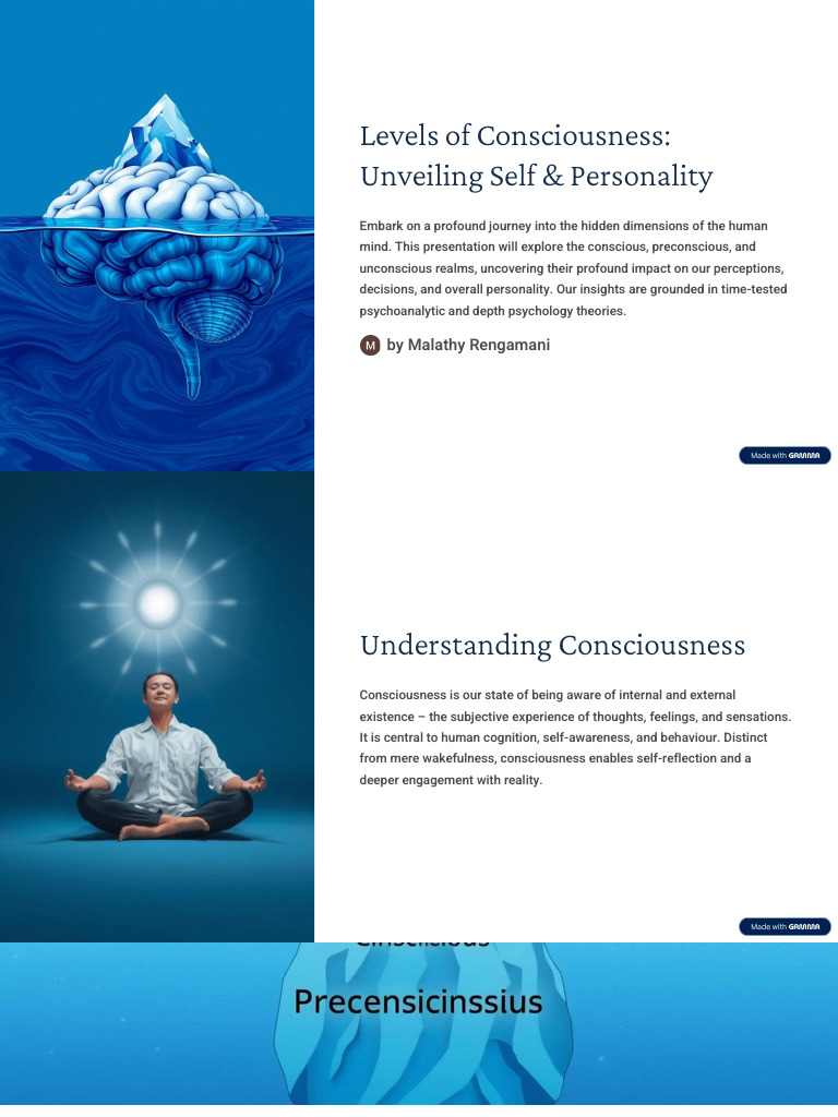 Levels of Consciousness Unveiling Self and Personality | PDF | Mind ...