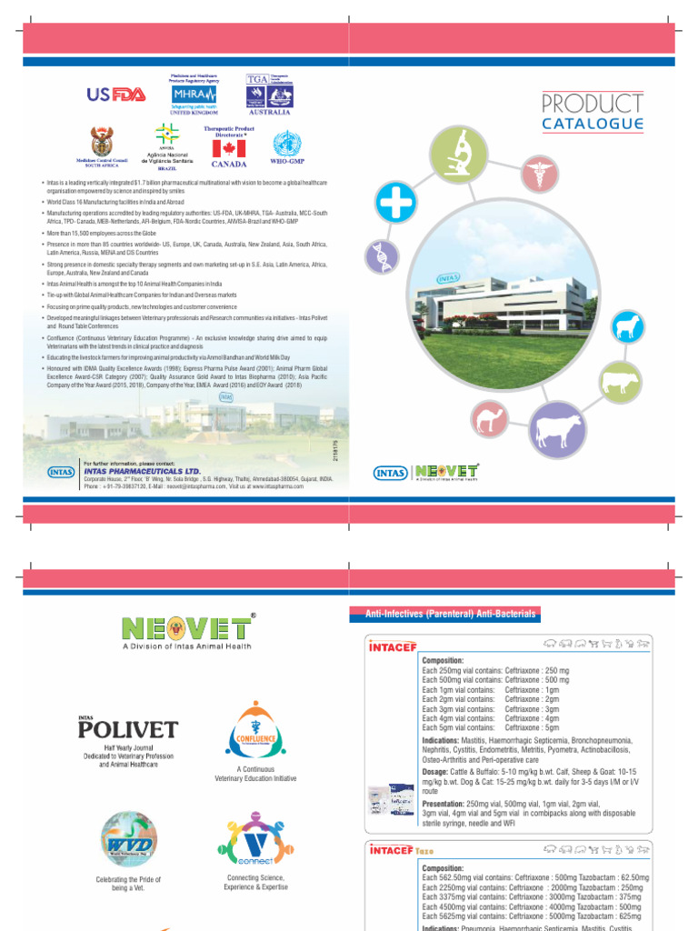 Intas Veterinary Products Catalogue | PDF